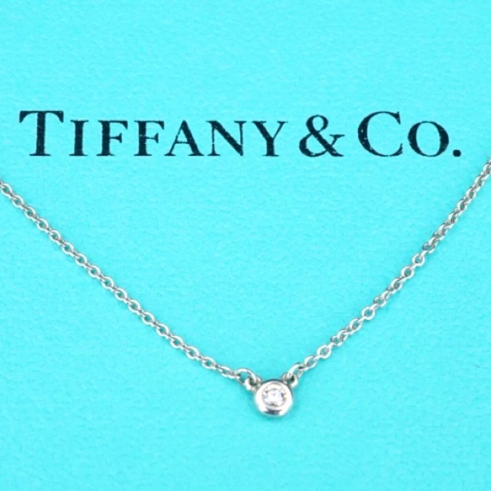 Authentic Tiffany & Co. Diamonds By The Yard 925 Sterling Silver Pendant